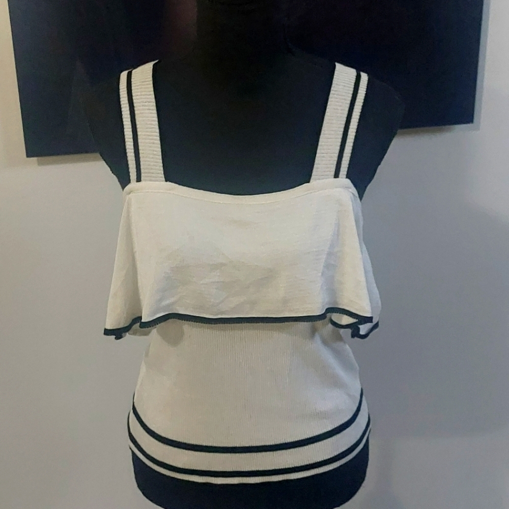 White and Black Women's Top